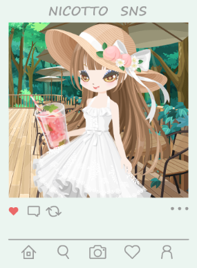 夏のお嬢さんワンピ(フリルキャミ).png